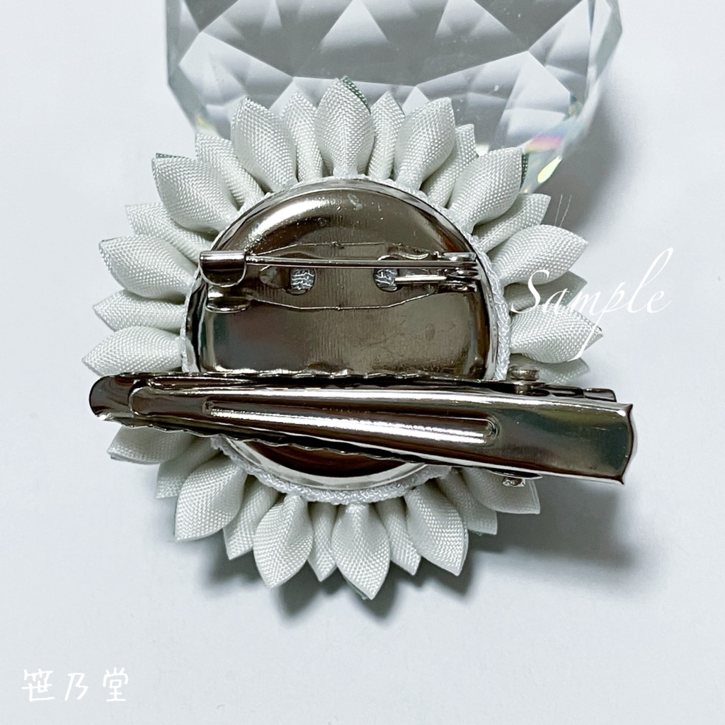 つまみ細工 和のクリップ〜夏去〜