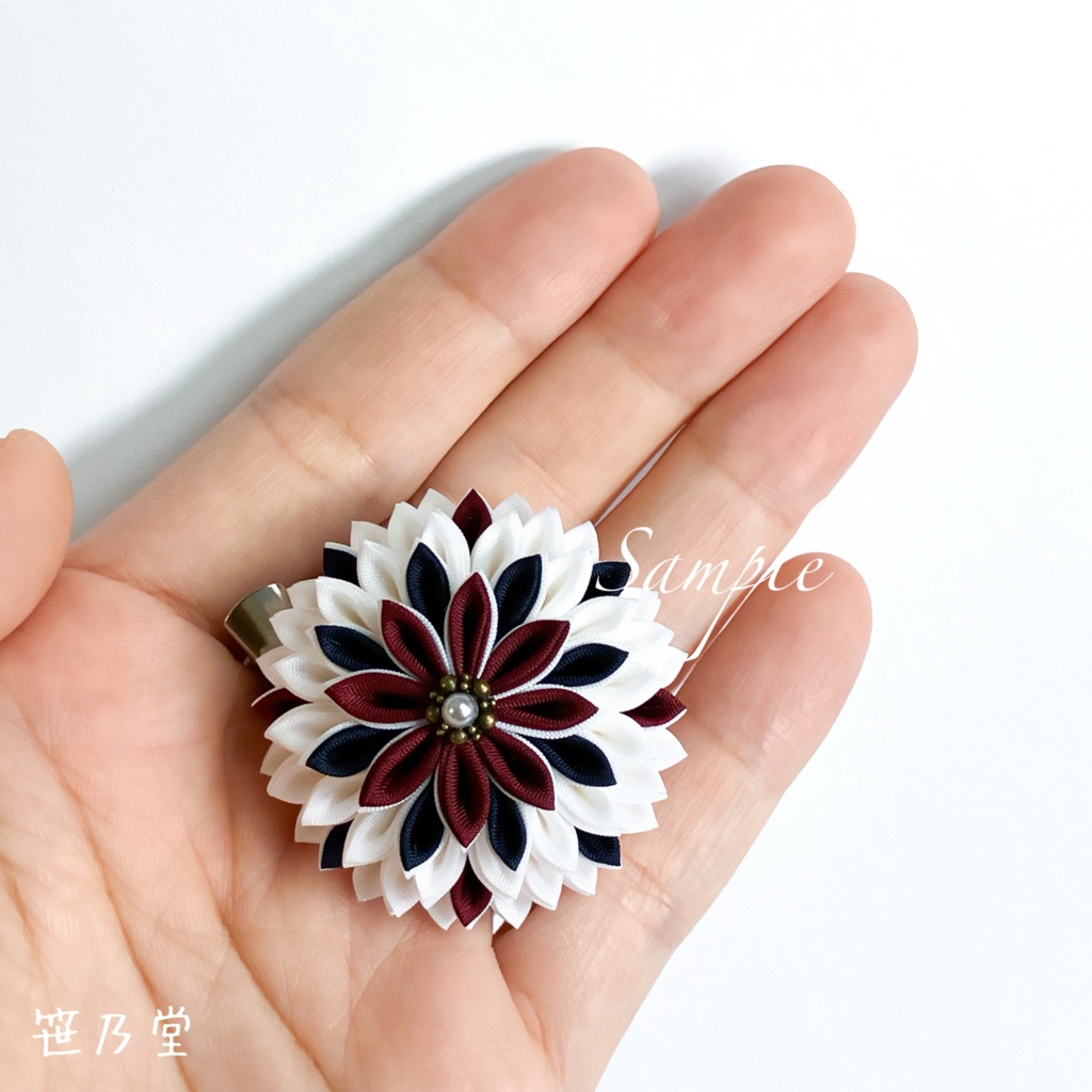 つまみ細工 和のクリップ~曲芸師~