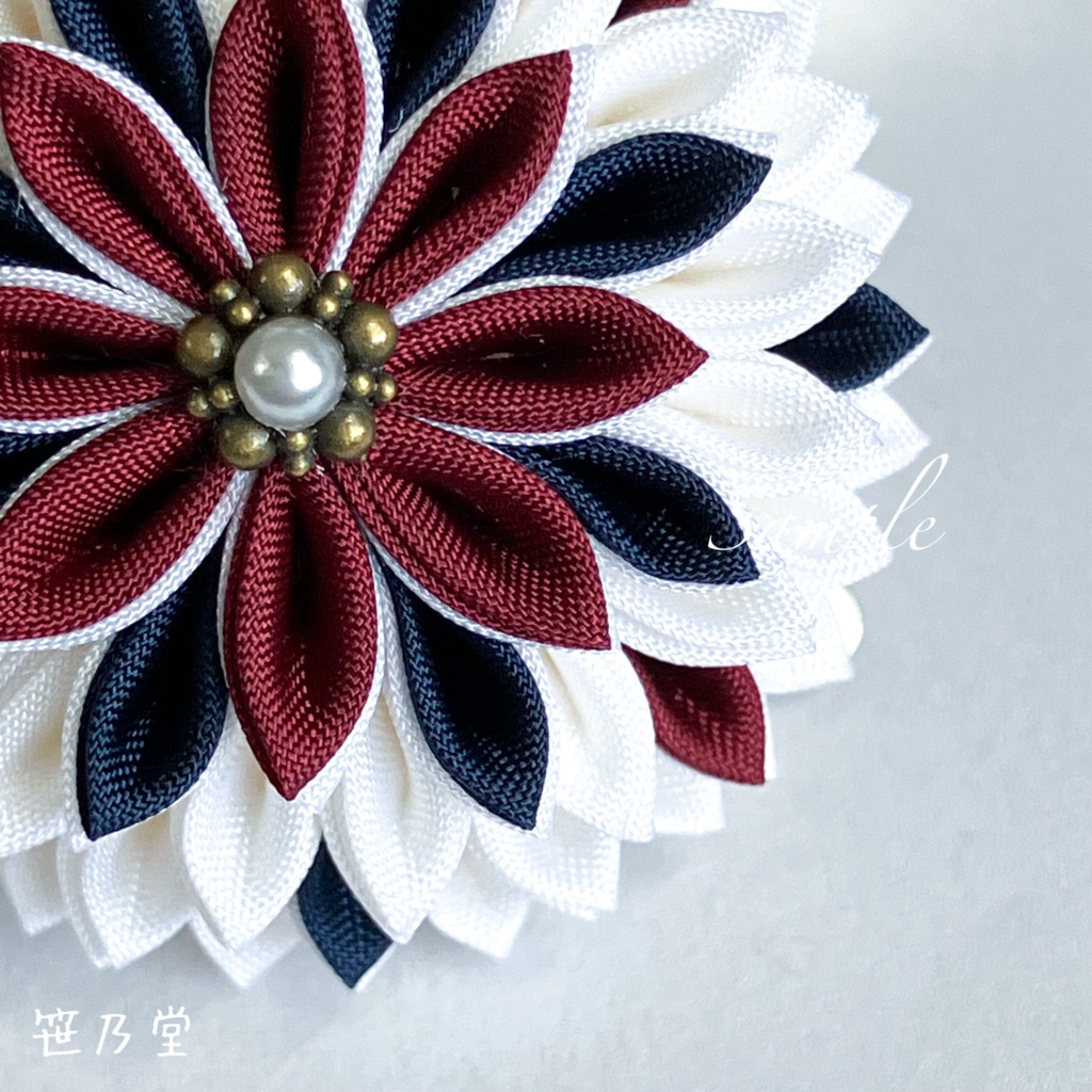 つまみ細工 和のクリップ~曲芸師~