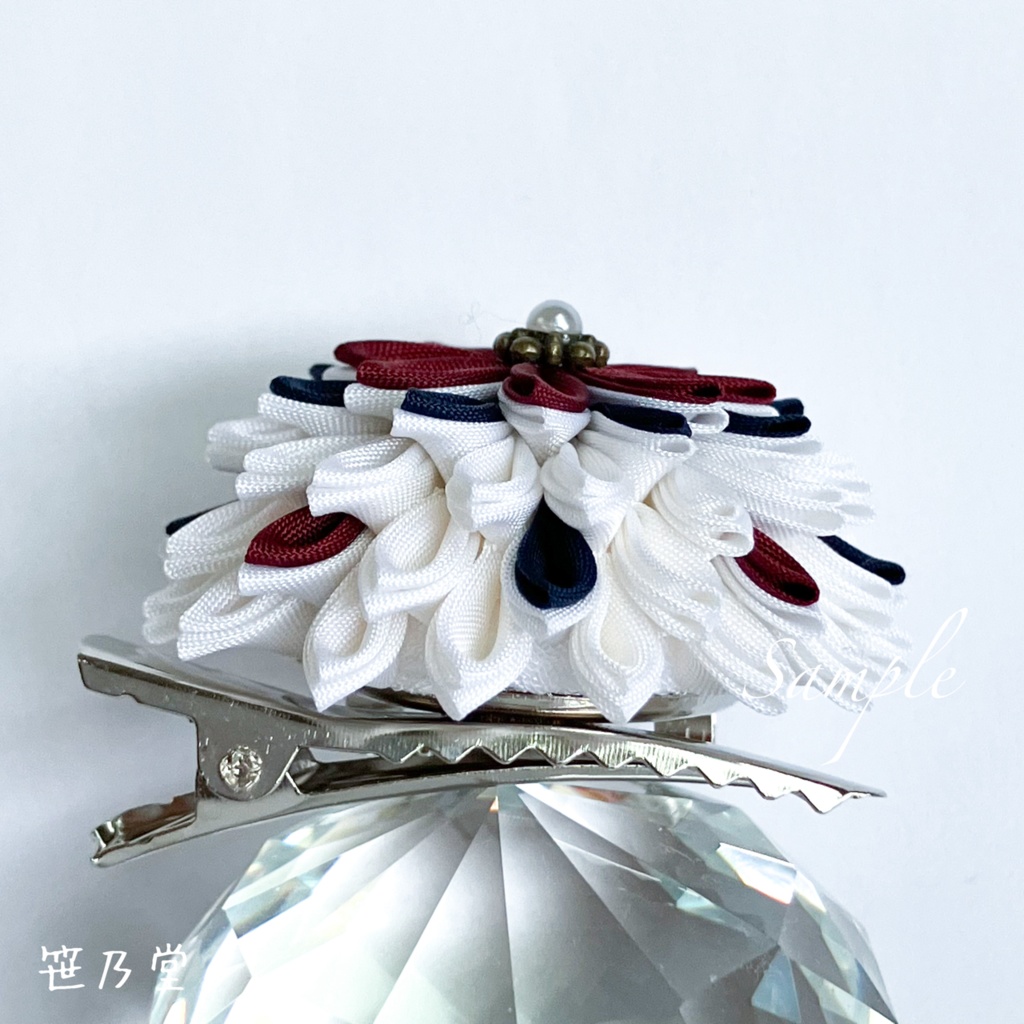 つまみ細工 和のクリップ~曲芸師~