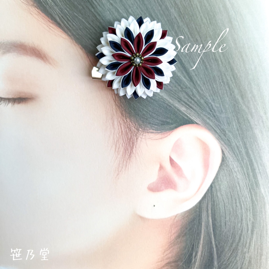 つまみ細工 和のクリップ~曲芸師~