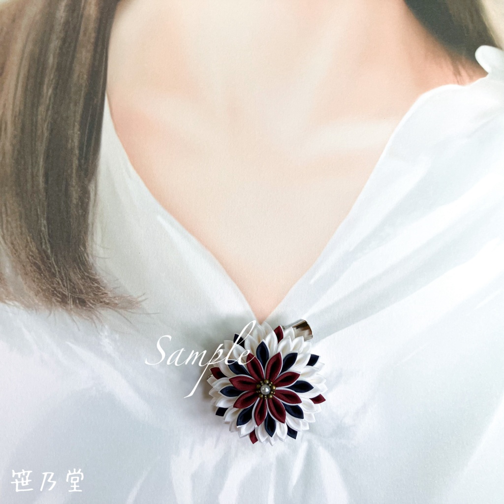 つまみ細工 和のクリップ~曲芸師~