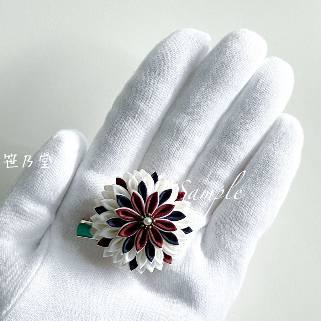 つまみ細工 和のクリップ~曲芸師~