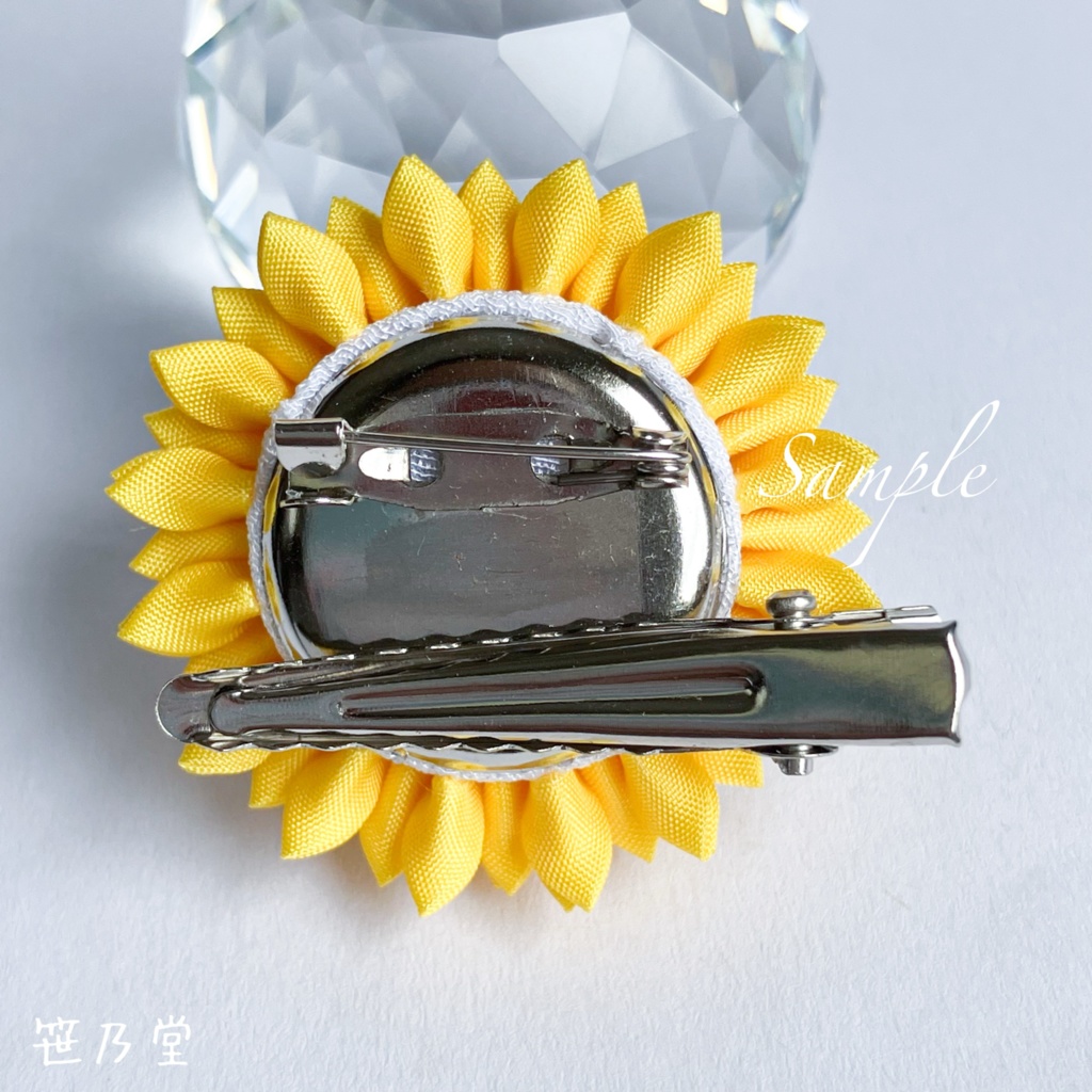 つまみ細工 和のクリップ〜HALLOWEEN MOON〜