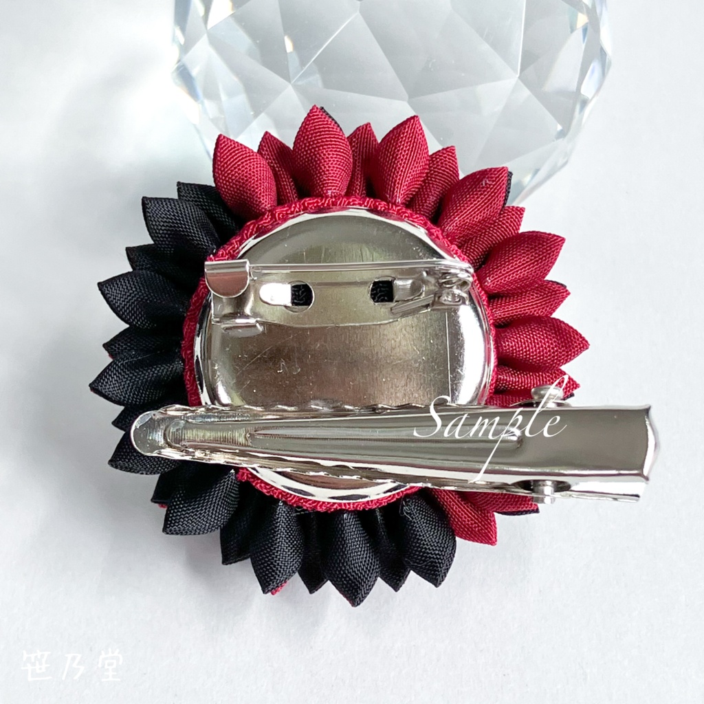 つまみ細工 和のクリップ〜HALLOWEEN VAMPIRE〜