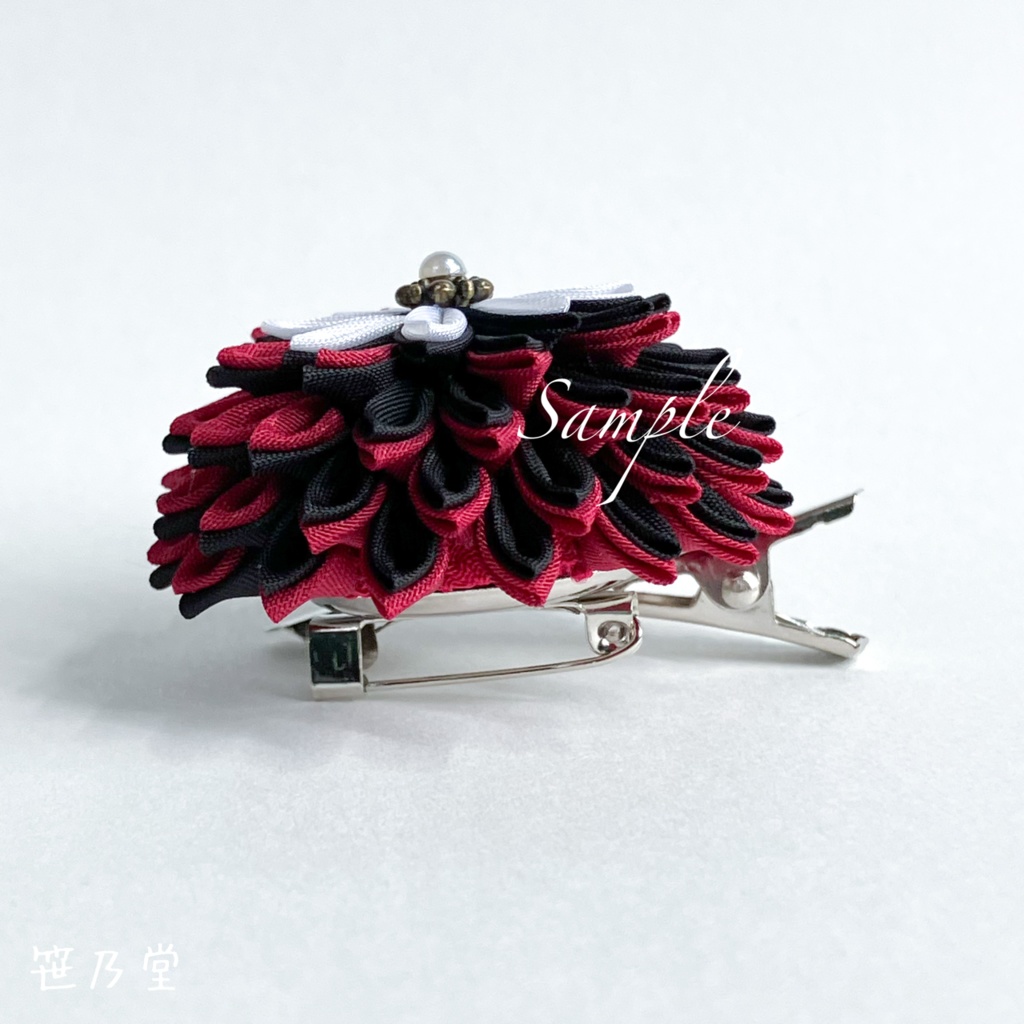 つまみ細工 和のクリップ〜HALLOWEEN VAMPIRE〜