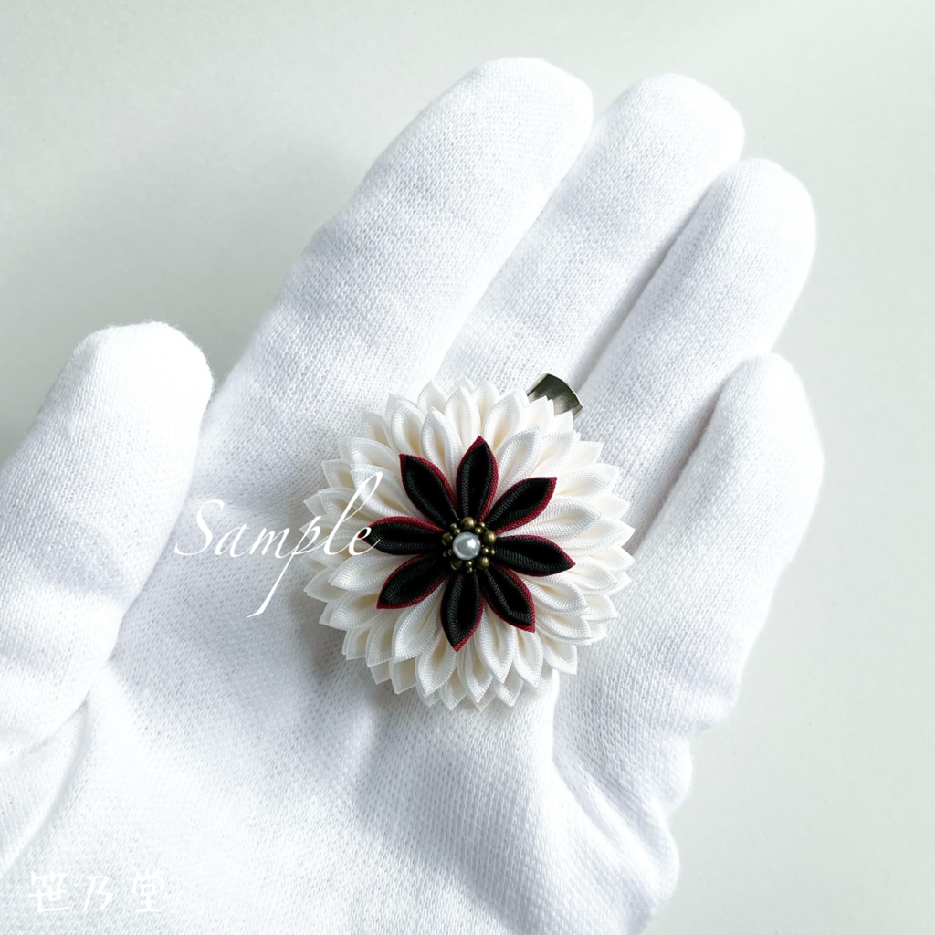 つまみ細工 和のクリップ〜HALLOWEEN GHOST〜