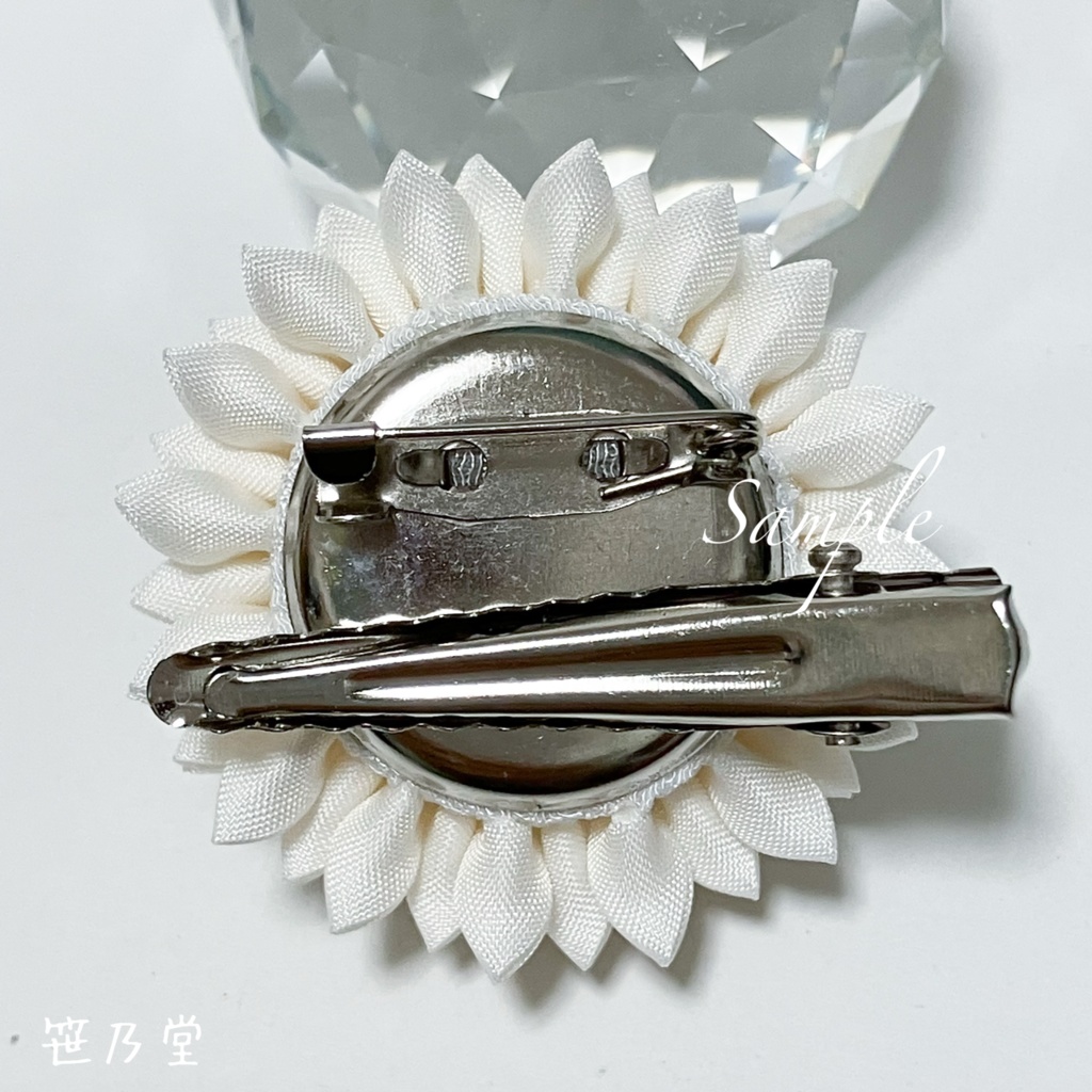 つまみ細工 和のクリップ〜HALLOWEEN GHOST〜