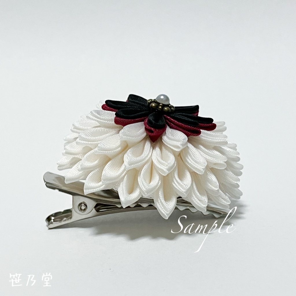 つまみ細工 和のクリップ〜HALLOWEEN GHOST〜