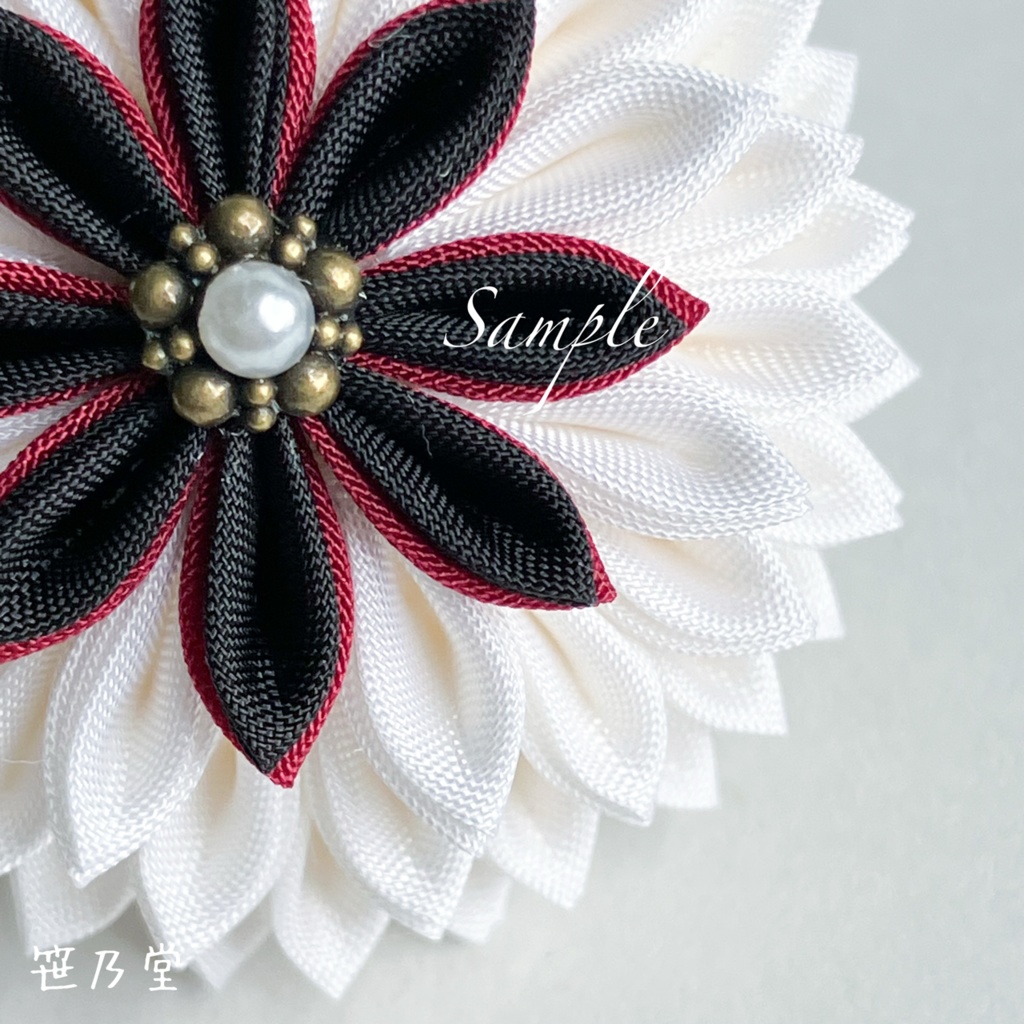 つまみ細工 和のクリップ〜HALLOWEEN GHOST〜