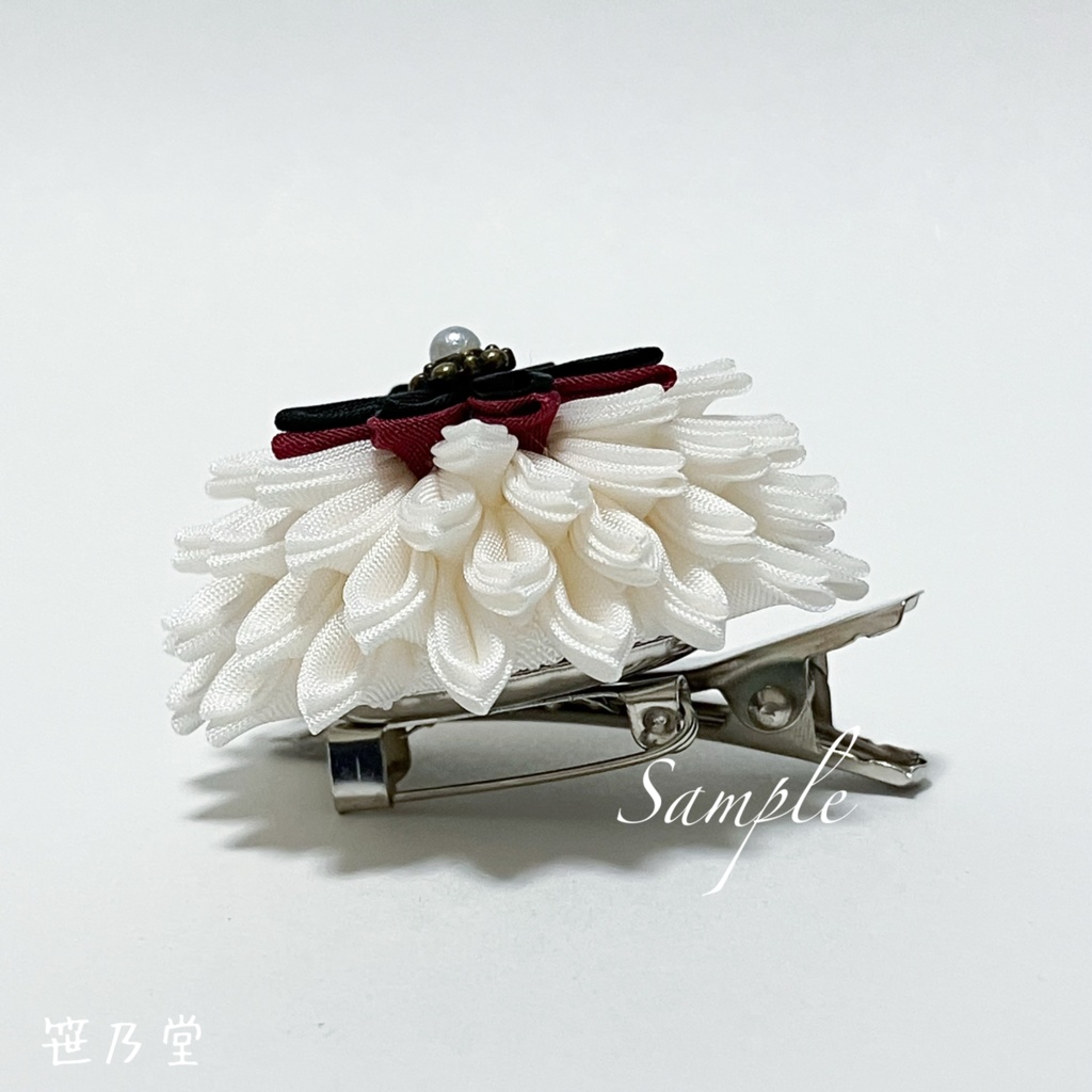 つまみ細工 和のクリップ〜HALLOWEEN GHOST〜