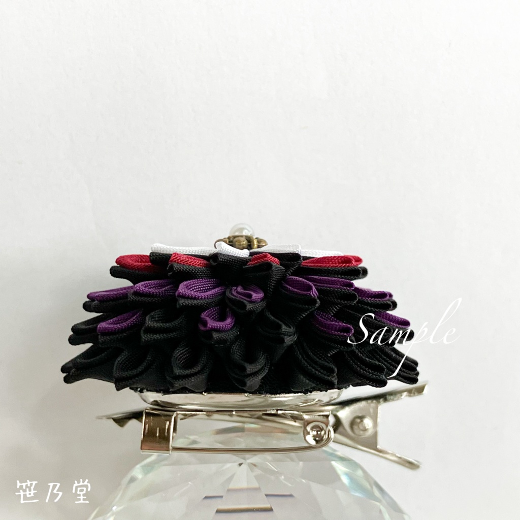 つまみ細工 和のクリップ~HALLOWEEN NIGHT~