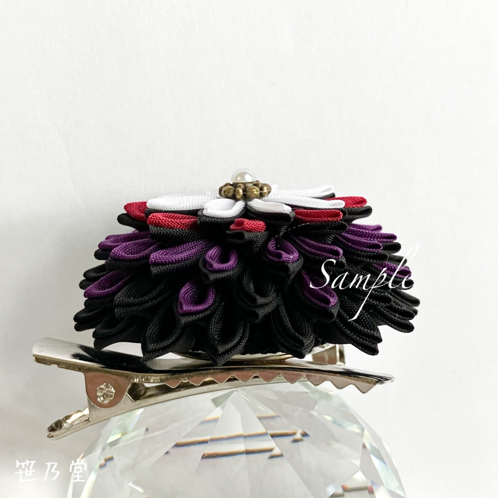 つまみ細工 和のクリップ~HALLOWEEN NIGHT~