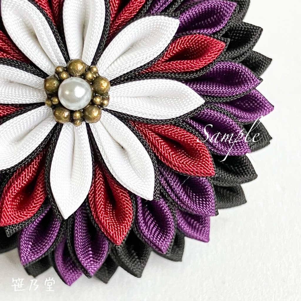 つまみ細工 和のクリップ~HALLOWEEN NIGHT~