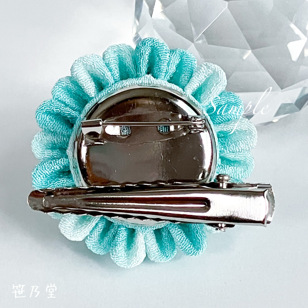 つまみ細工 和のクリップ〜泡泡〜