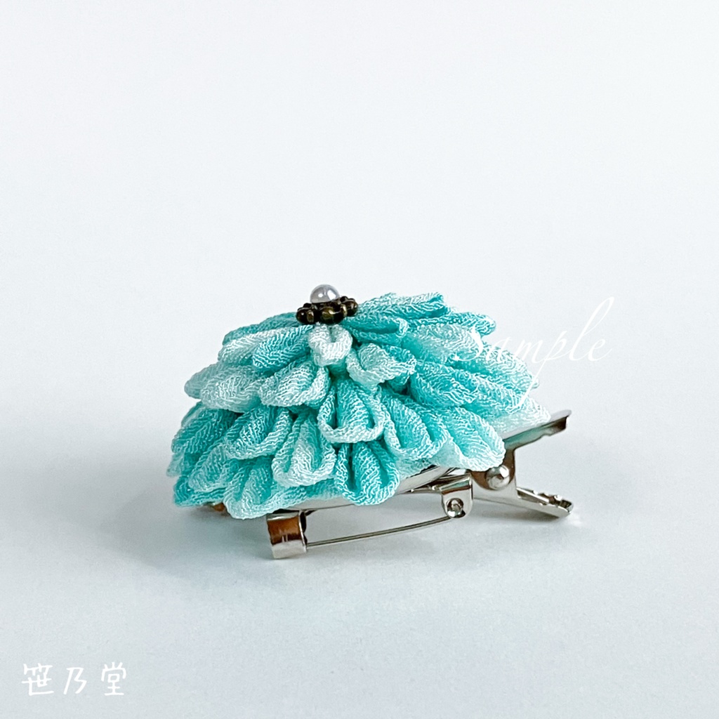 つまみ細工 和のクリップ〜泡泡〜