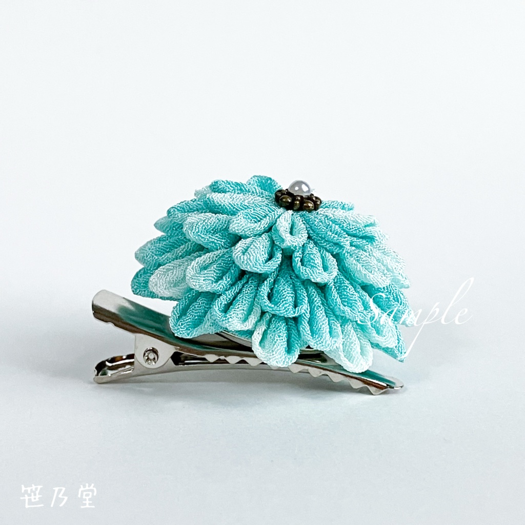 つまみ細工 和のクリップ〜泡泡〜