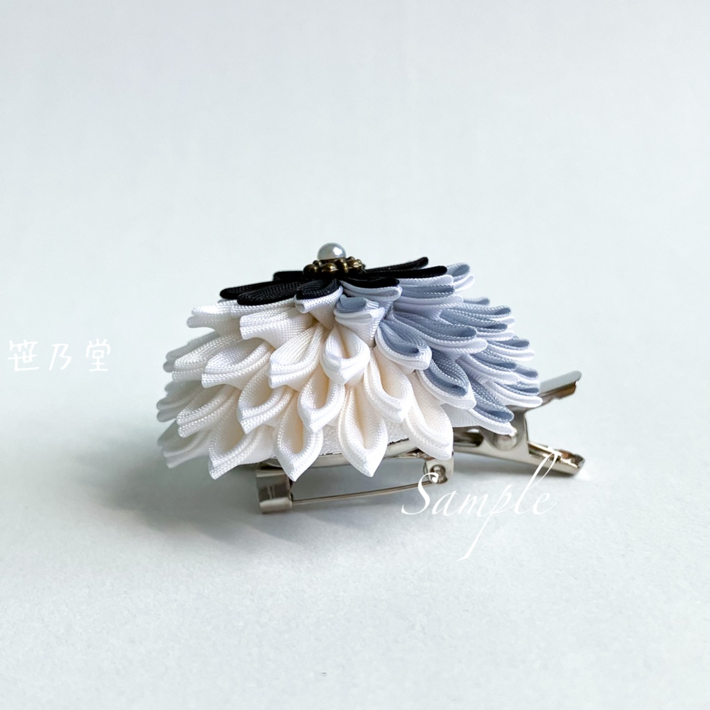 つまみ細工 和のクリップ〜HALLOWEEN WOLF〜