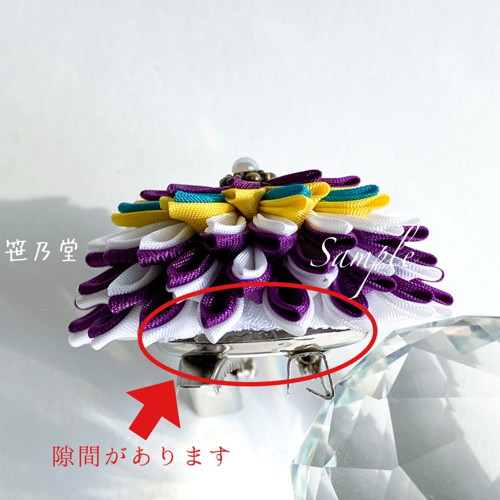 つまみ細工 和のクリップ~傾奇者~★注意書きあり