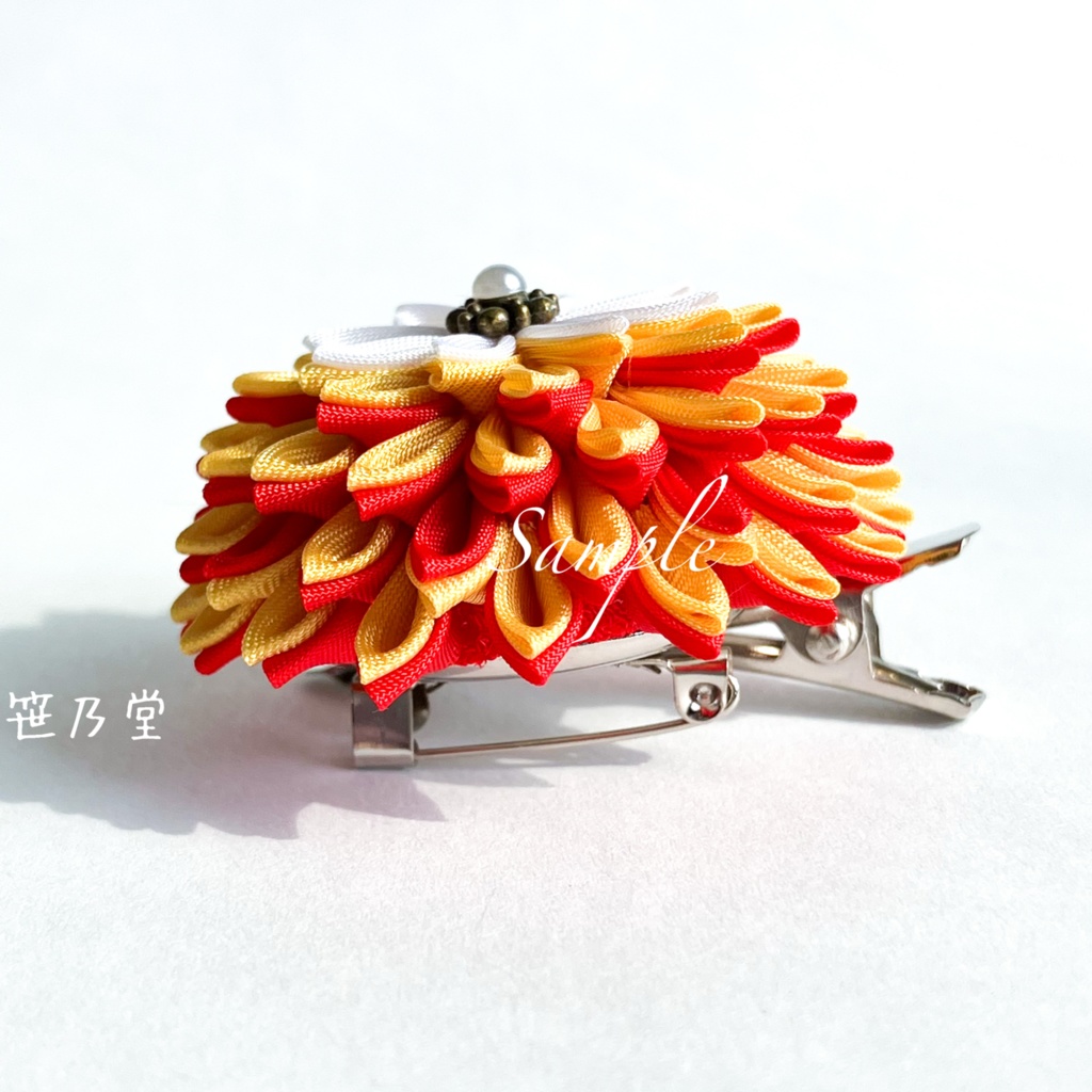 つまみ細工 和のクリップ~錦秋~