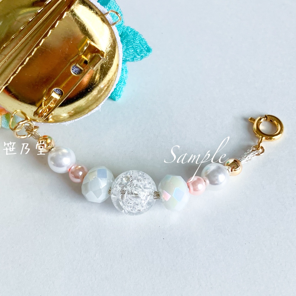 つまみ細工 和小物 2wayクリップ〜陽だまり〜