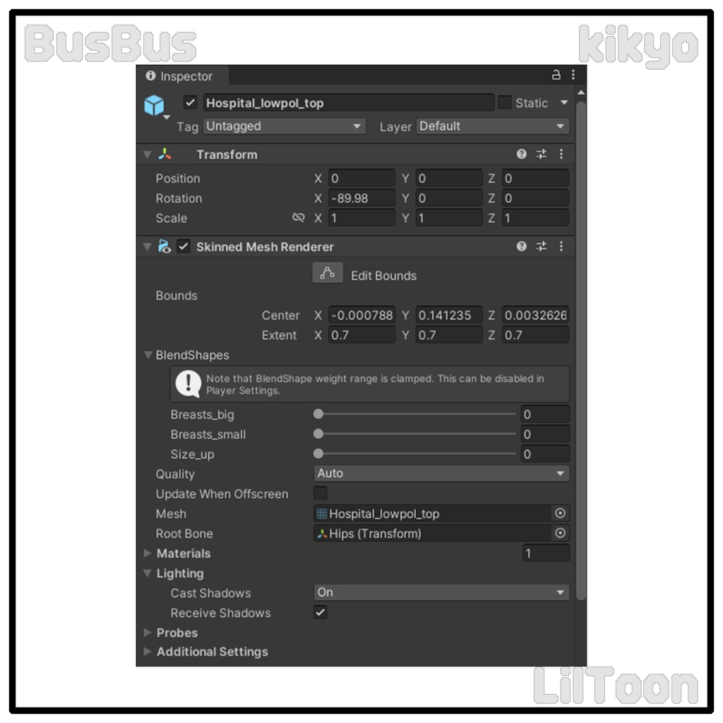 【桔梗用】 Kikyo Hospital gown 病院入院服