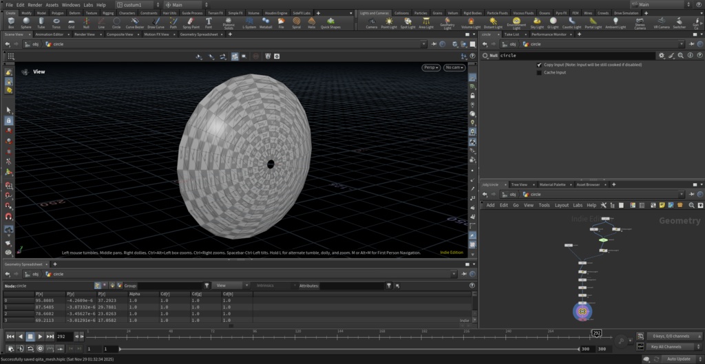 【無料】【Houdini】ゲームエフェクトメッシュ 01