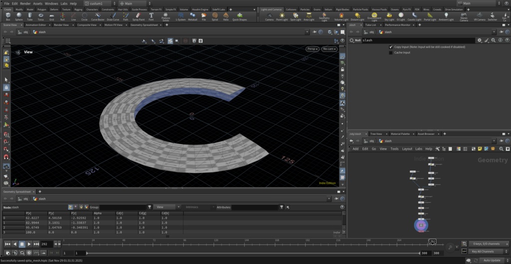 【無料】【Houdini】ゲームエフェクトメッシュ 01