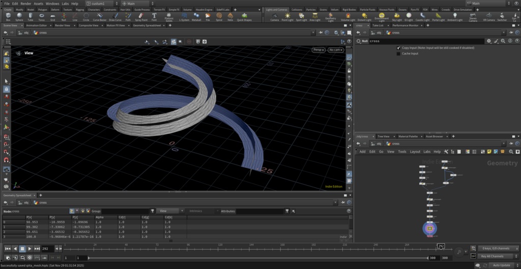 【無料】【Houdini】ゲームエフェクトメッシュ 01