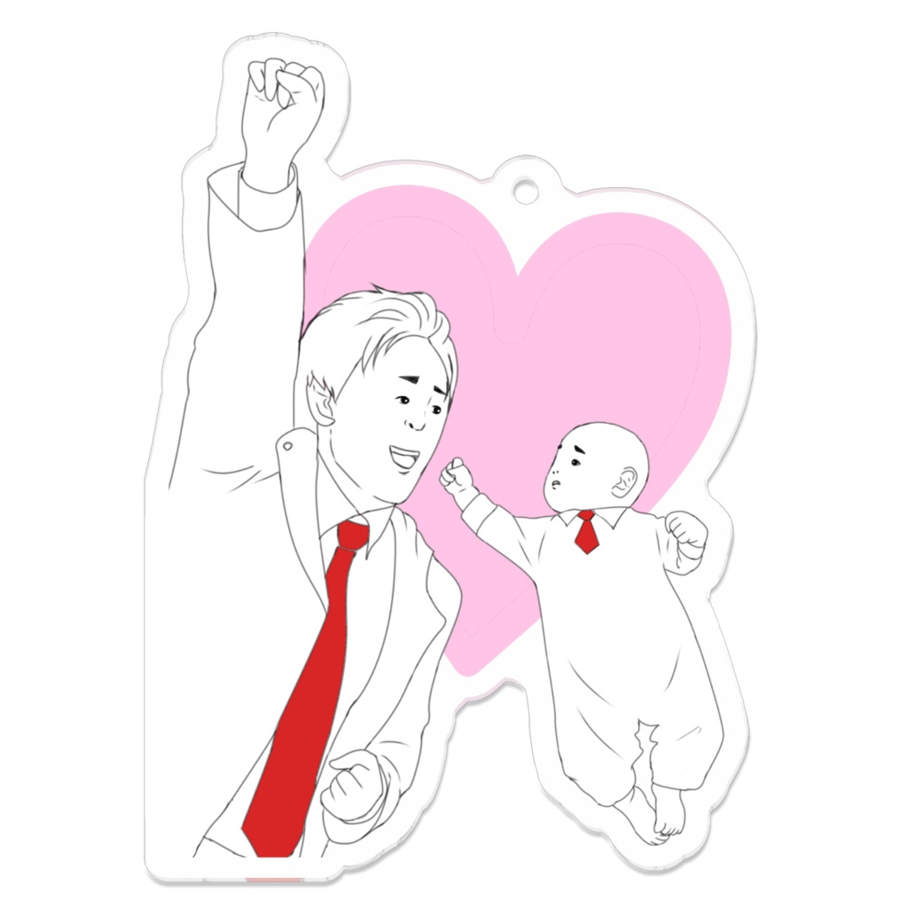 親子でYAH!!!アクリルキーホルダーM