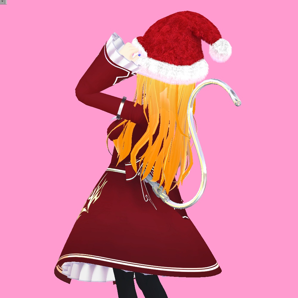 N089(N071) サンタきゃっと帽子【PhysBone対応】