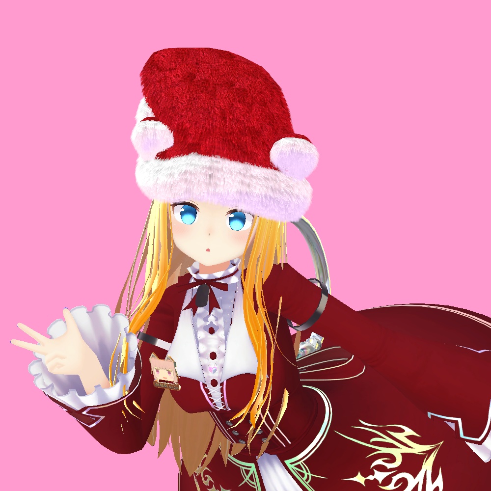 N089(N071) サンタきゃっと帽子【PhysBone対応】