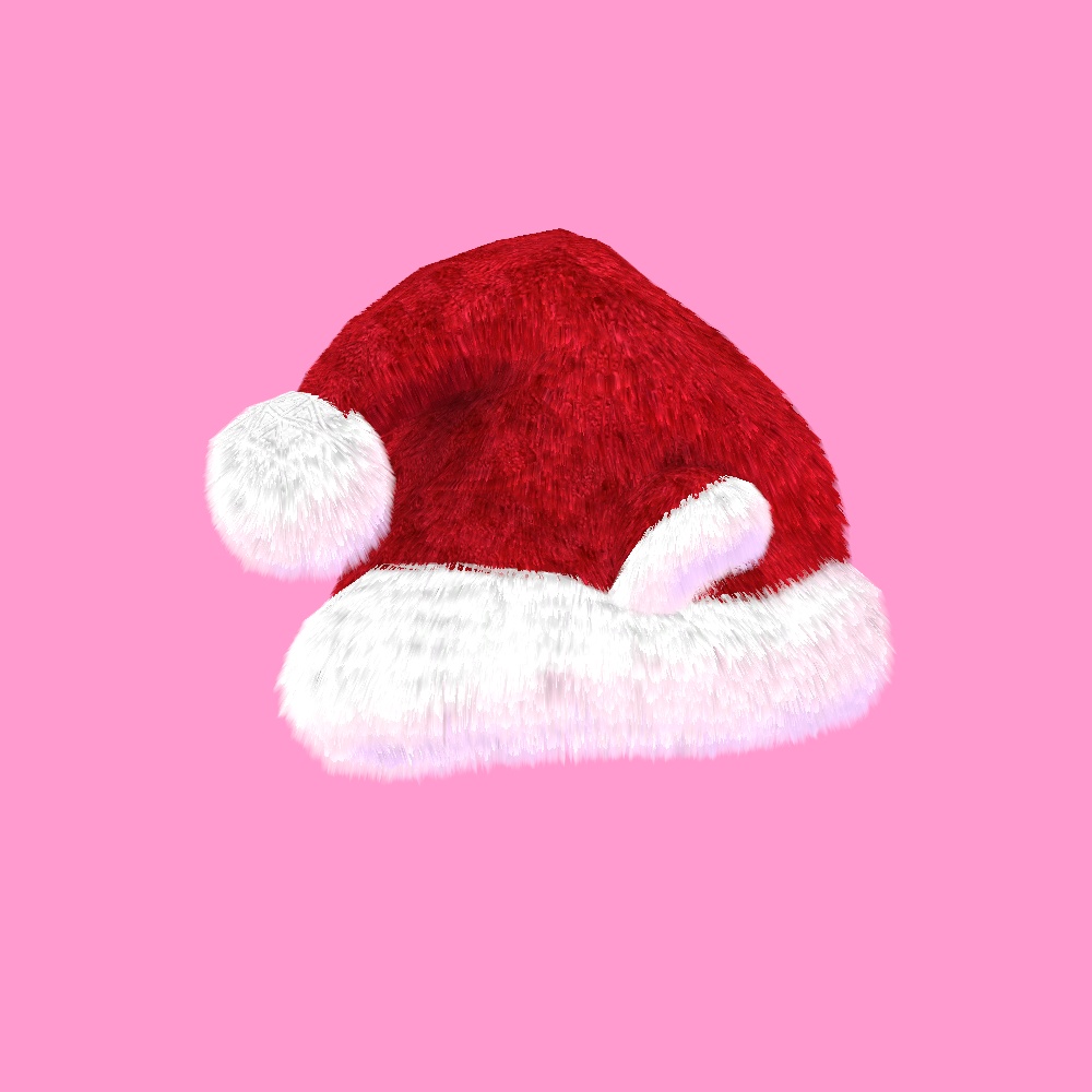N089(N071) サンタきゃっと帽子【PhysBone対応】
