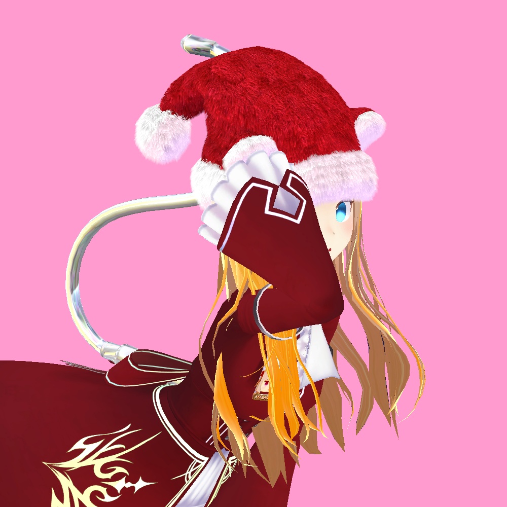 N089(N071) サンタきゃっと帽子【PhysBone対応】