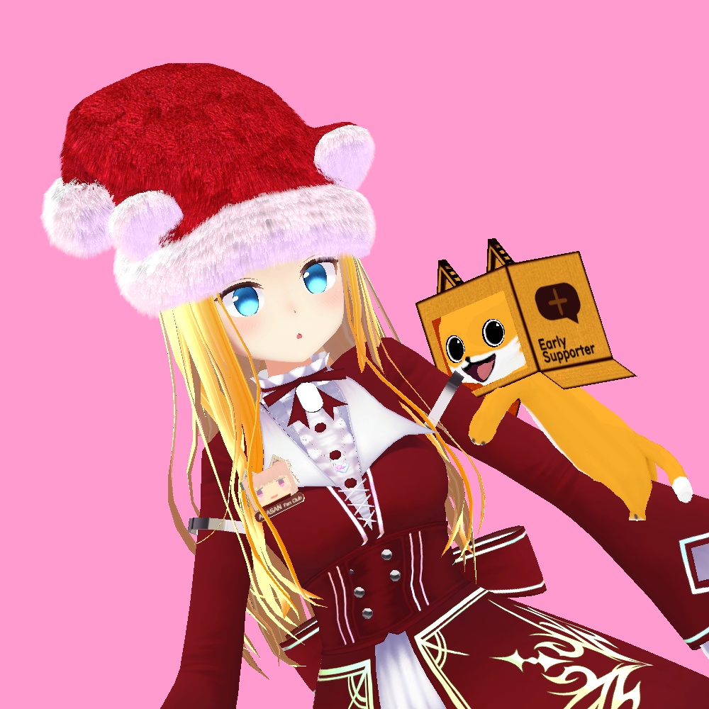 N089(N071) サンタきゃっと帽子【PhysBone対応】