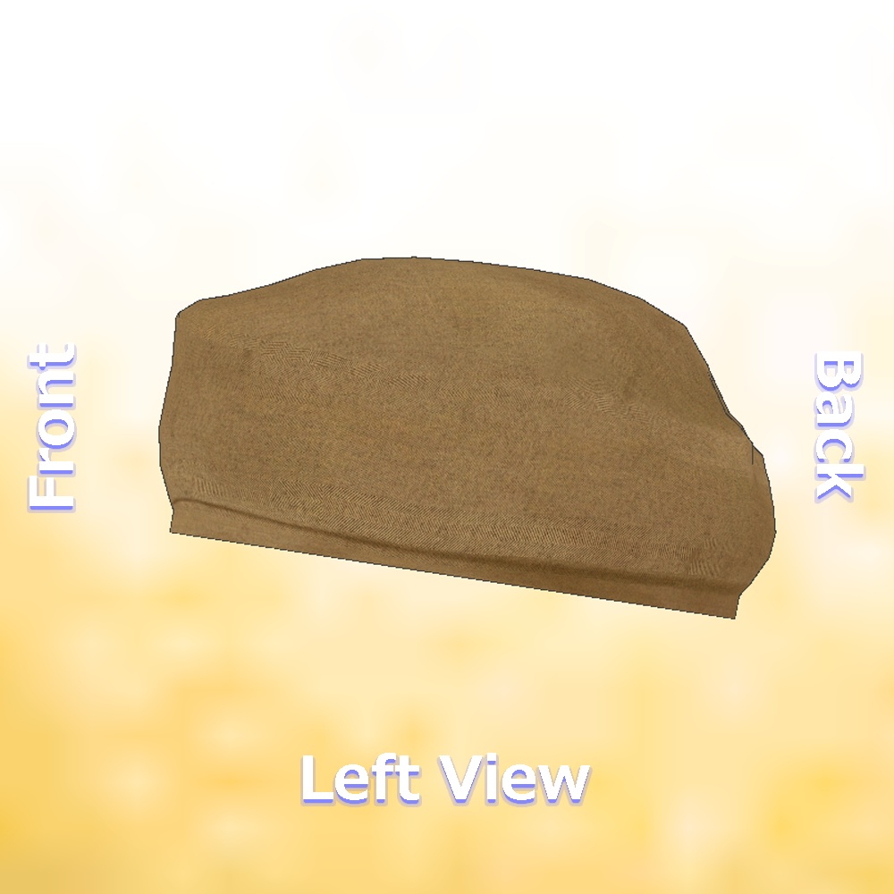 N061 おとウフちゃんのベレー帽(PhysBone対応)