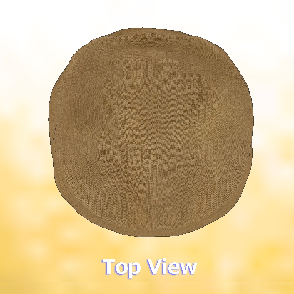 N061 おとウフちゃんのベレー帽(PhysBone対応)