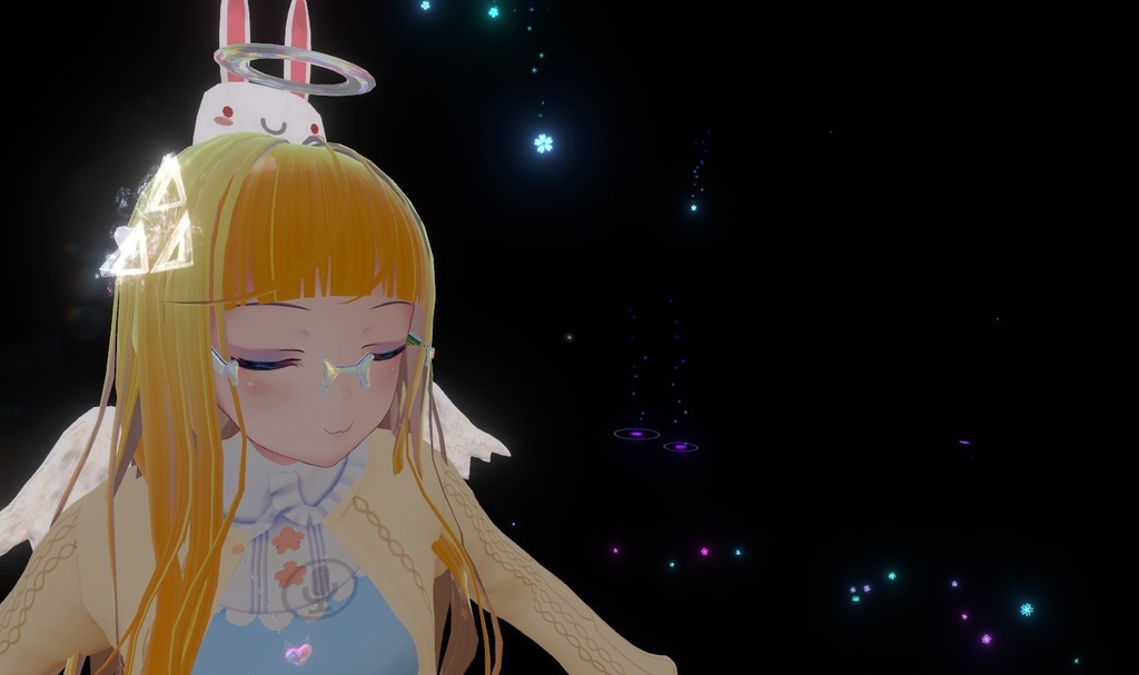 N067 アウローラの花飾り(PhysBone対応)