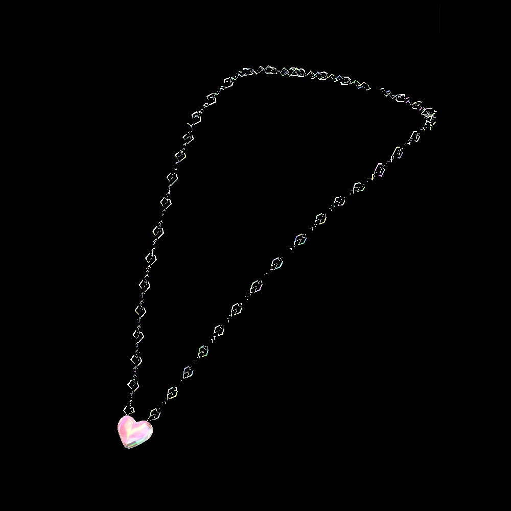 N072 きらきらハートネックレス(Physbone対応)☆追加ダウンロード特典付き
