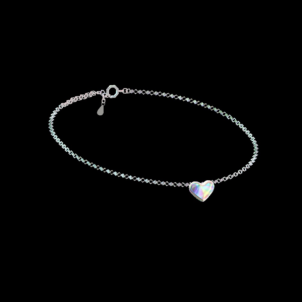 N072 きらきらハートネックレス(Physbone対応)☆追加ダウンロード特典付き