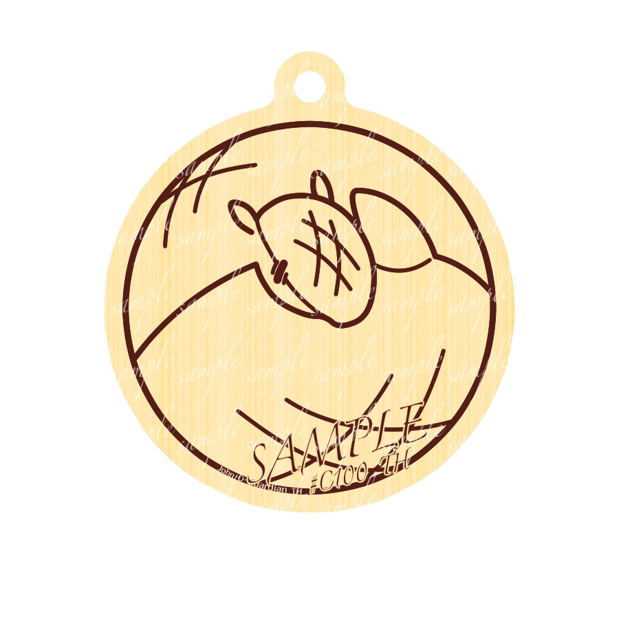 ジョンウッドキーホルダー ver.○