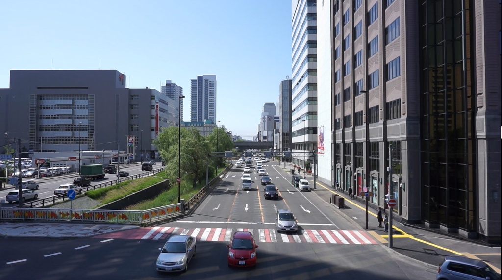 札幌駅近くの様子２（お天気カメラ風）