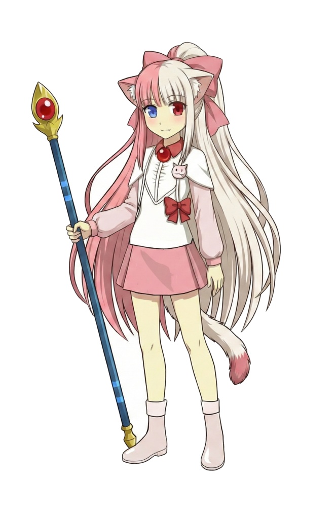 猫妖精アスラ(杖持ち)