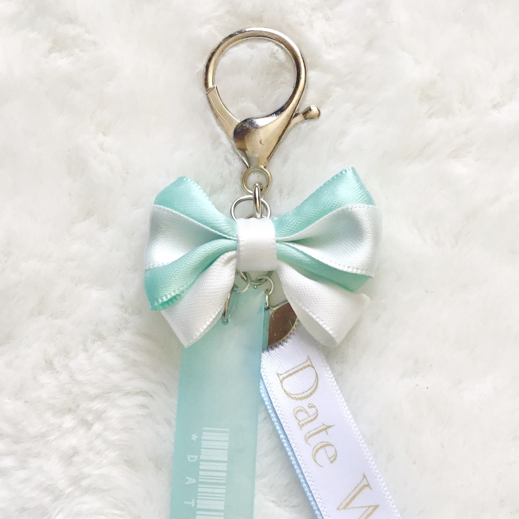 【名探偵コナン】警察学校組バーコードリボンチャーム(スカイブルー×ホワイト)