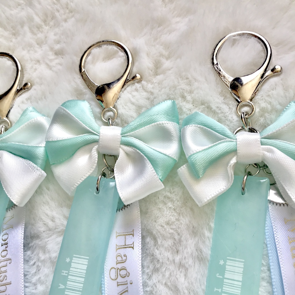 【名探偵コナン】警察学校組バーコードリボンチャーム(スカイブルー×ホワイト)