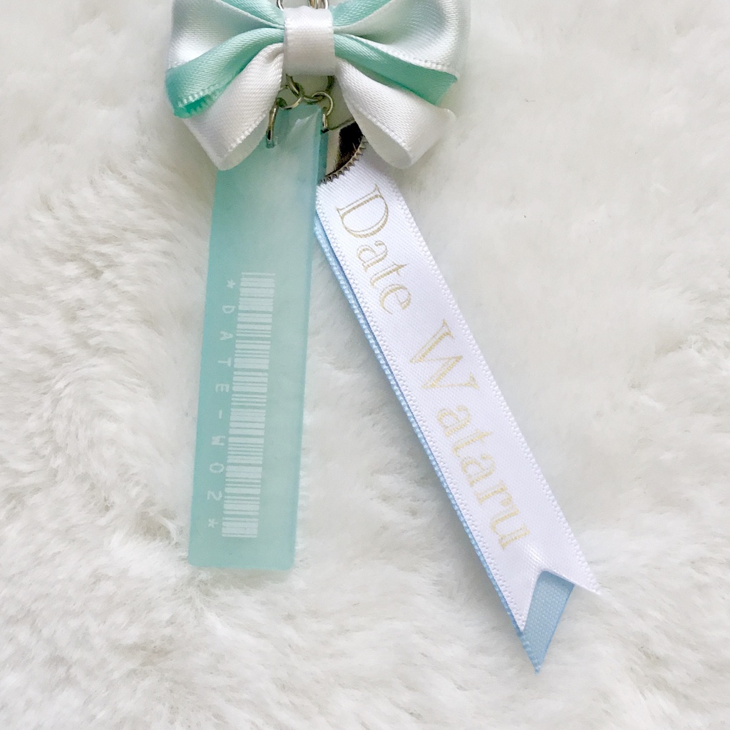 【名探偵コナン】警察学校組バーコードリボンチャーム(スカイブルー×ホワイト)