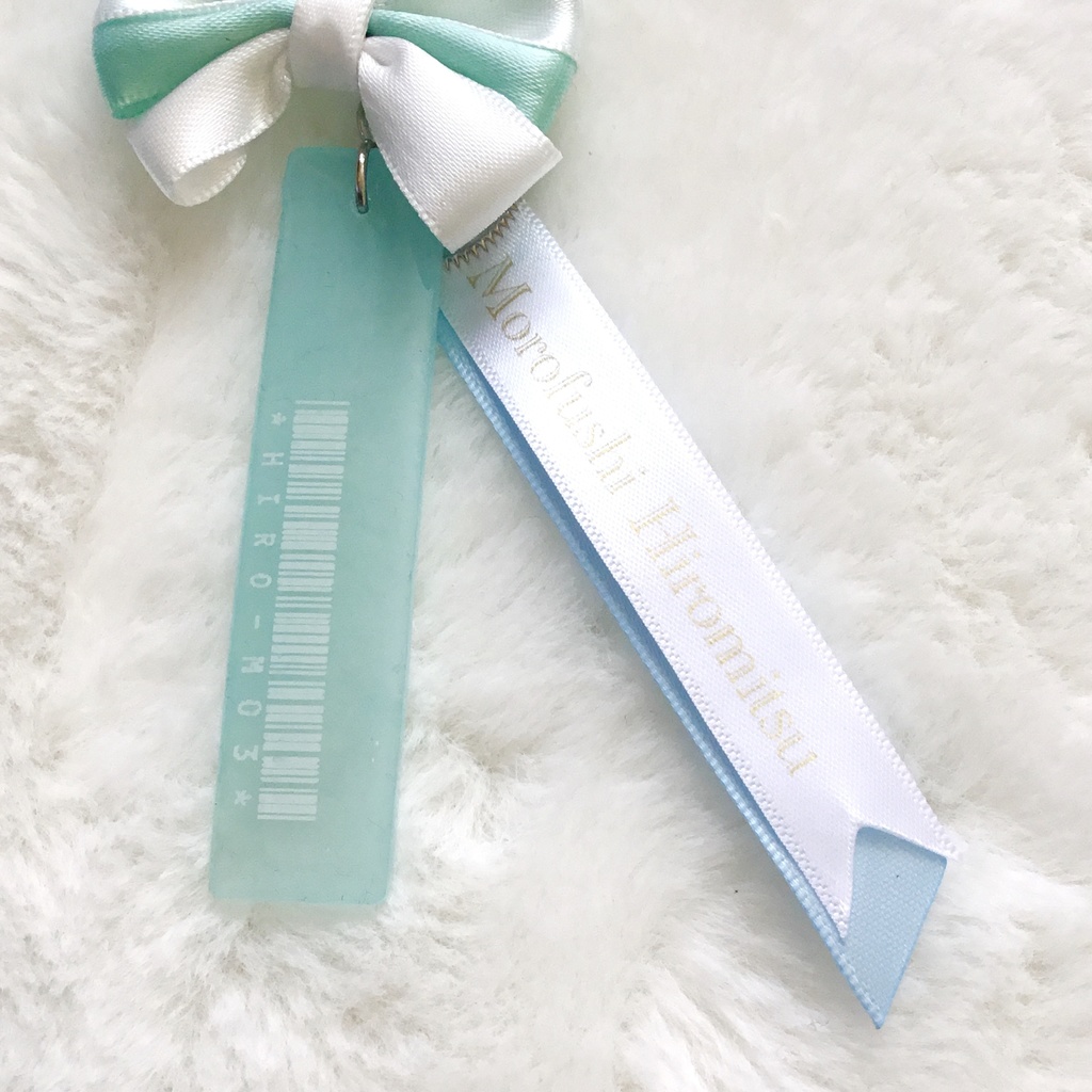 【名探偵コナン】警察学校組バーコードリボンチャーム(スカイブルー×ホワイト)