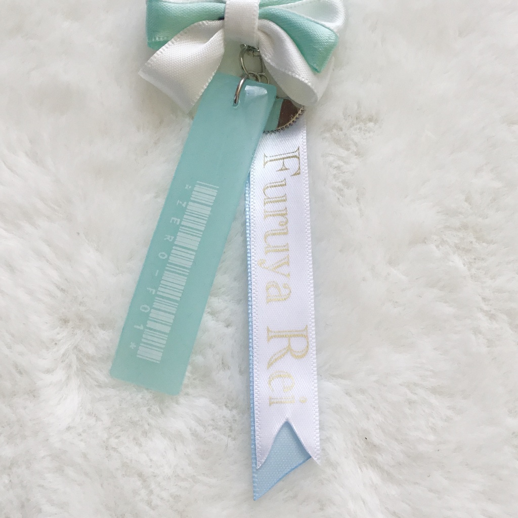 【名探偵コナン】警察学校組バーコードリボンチャーム(スカイブルー×ホワイト)