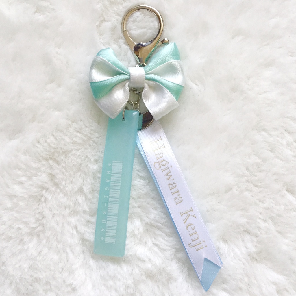 【名探偵コナン】警察学校組バーコードリボンチャーム(スカイブルー×ホワイト)