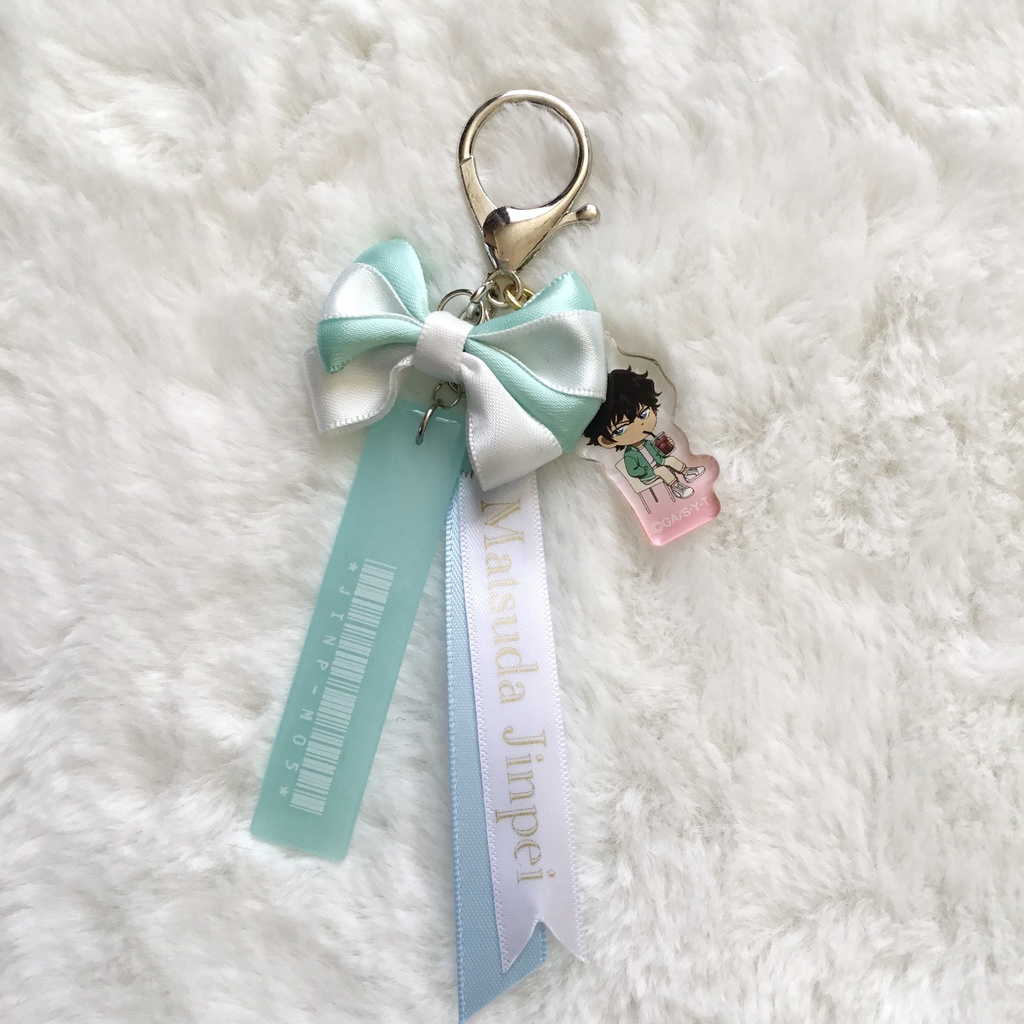 【名探偵コナン】警察学校組バーコードリボンチャーム(スカイブルー×ホワイト)